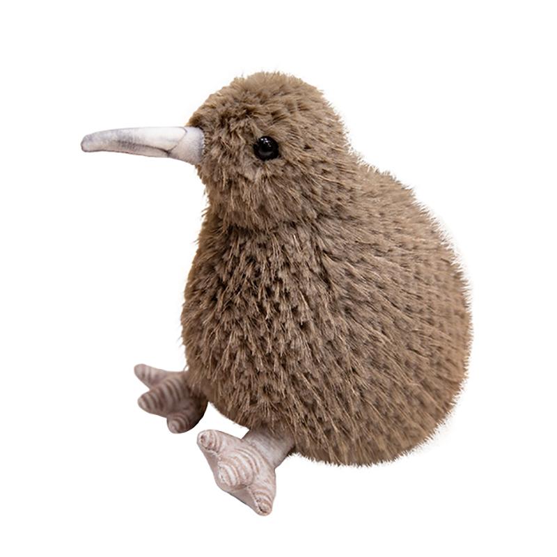 20/25/35cm Stoff-Kiwi-Vogel-Puppe Plüschtier Gefüllter Laufvogel Simulations-Tier-Plüschtier Heimdekoration Geburtstagsgeschenk 20cm gray