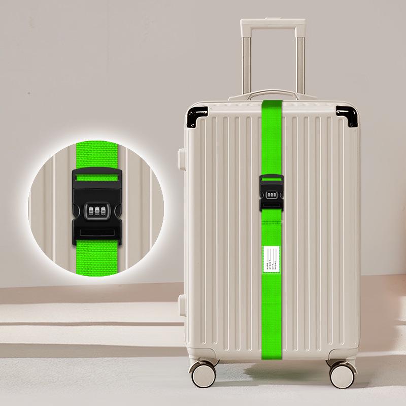 Luggage Strap: One-Word Cross Design, No Combination Lock