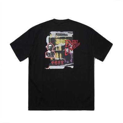 Li Ning X Pleasures Collaboration Back Print Letter Round Neck Breathable Short Sleeve T-Shirt Unisex Tops AHSUE21-3