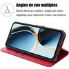 Coque de protection - BOOLING - pour Samsung Galaxy A36 5G/A56 5G - Cuir PU Rouge - Antichoc - Anti-rayures