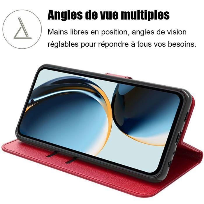 Coque de protection - BOOLING - pour Samsung Galaxy A36 5G/A56 5G - Cuir PU Rouge - Antichoc - Anti-rayures