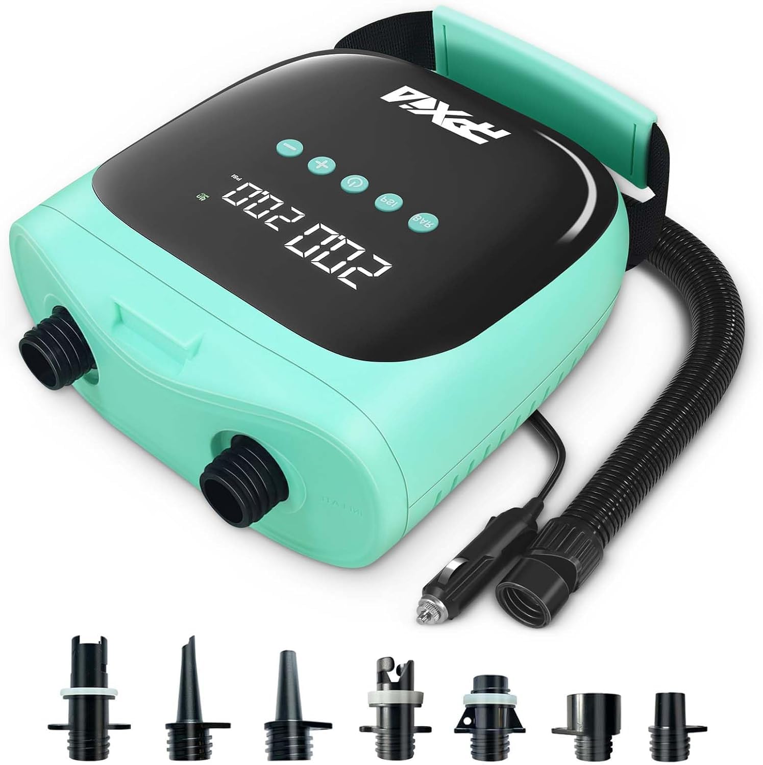 

Электрический SUP Air Up to 20 Падлборд Надувает при Сдувает при 12 В постоянного тока Прикуриватель Перегрев ЖК-дисплей Совместим с 7 Подходит для и Палатки Насос, PSI, мятный