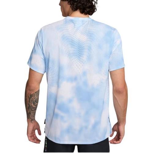 Nike Fashion Simple Pullover Short-Sleeve T-Shirt for Men, Blue and White