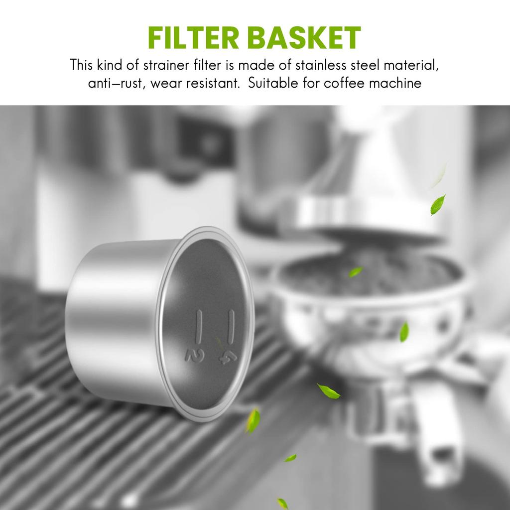 Haskoss 4-częściowy zamienny koszyk filtra do kawy 51 mm do ekspresu do espresso DeLonghi Portafilter bez dna