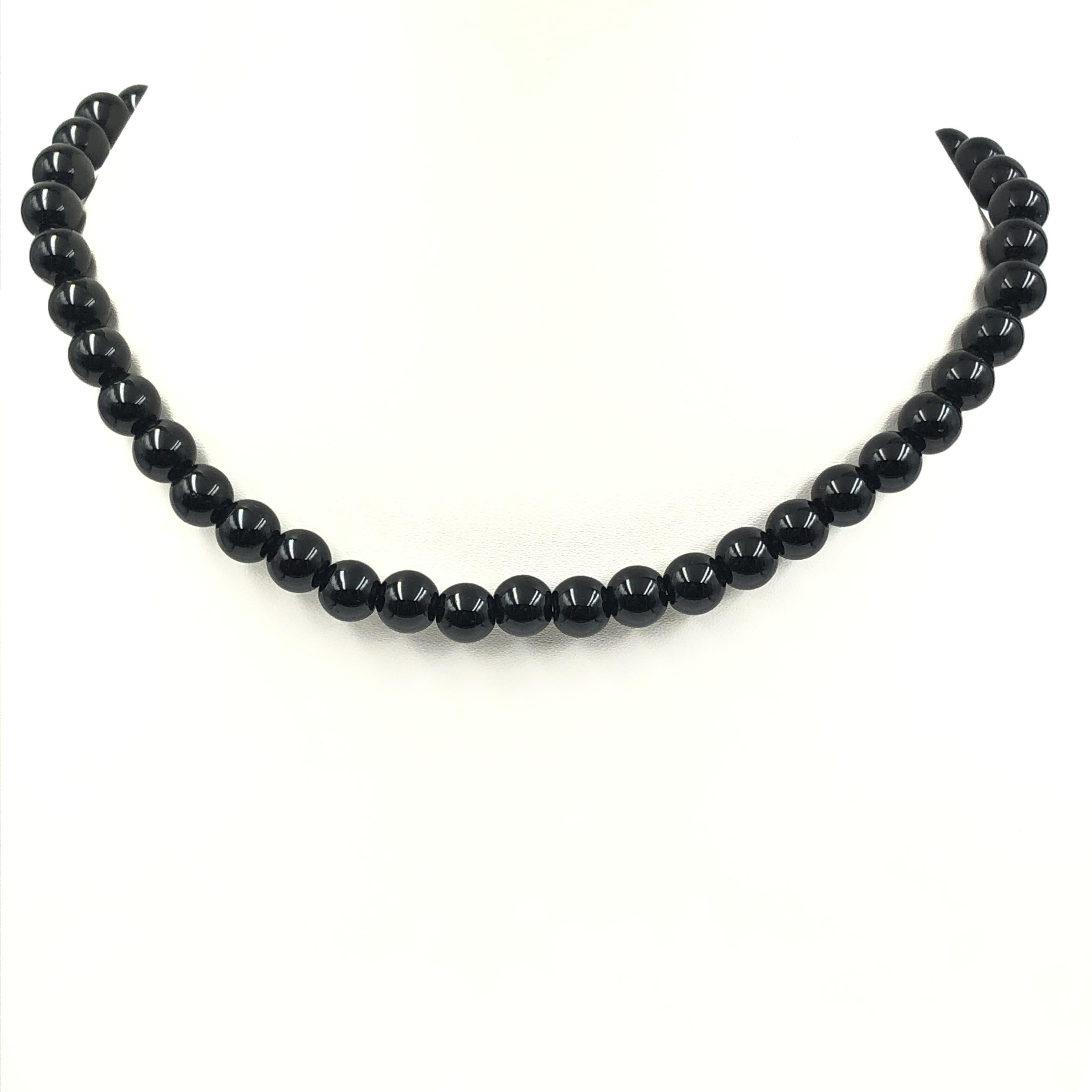 8 мм Натуральный Черный Турмалин Камень Круглые Бусины Украшение Ручной Работы Черный Камень Ожерелье 17-20  Красивые Бусины Чокер Для Женщин 8BN-95