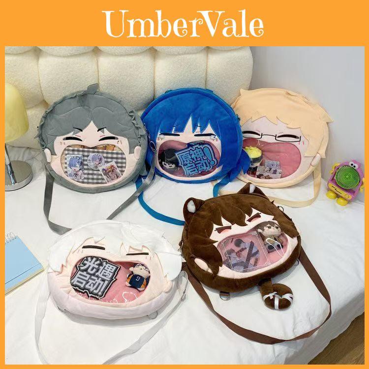 Hatsune Miku Plush Cartoon Backpack With Storage For Daily Use