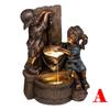 Latest Boy & Girl Sculpture Bath Pressure Water Statue Courtyard Resin Craft Garden Ornaments Garden Decoration Statue