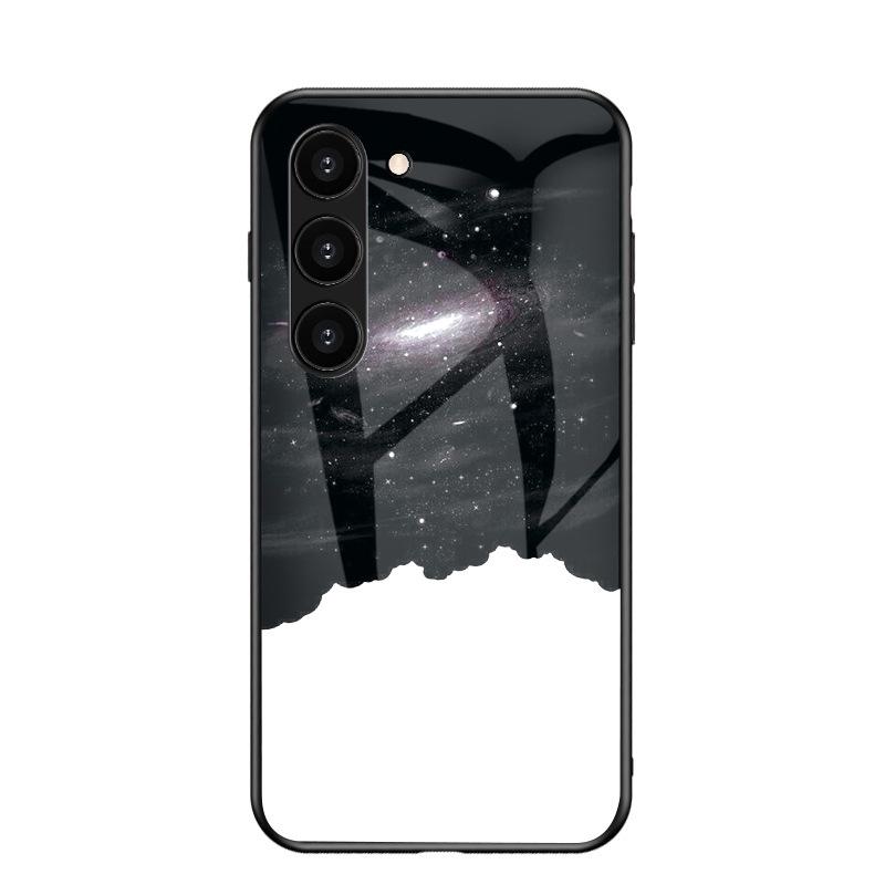 Samsung S26 Ultra Sternenhimmel Anti-Drop Glas Weiche Kante Hülle A57 A37 A25 FE Schutzhülle