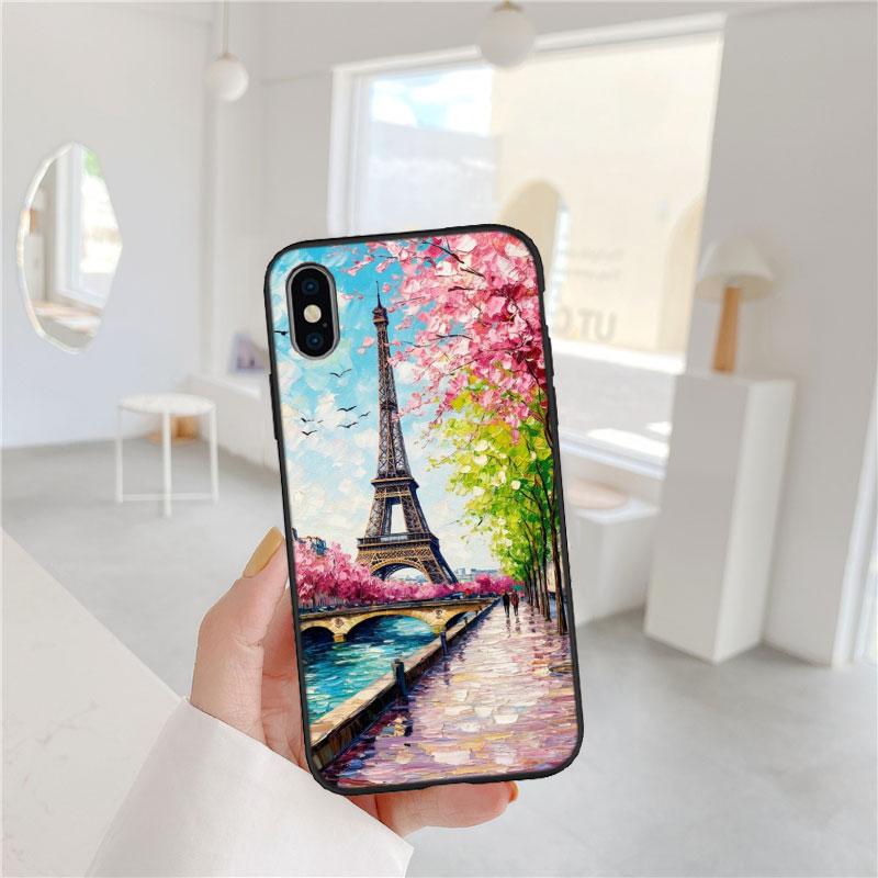 LO81 Paris Eiffel tower Soft Shell Phone Case for Redmi Note 10 11 12 Pro Max 10S 10C 10T 11A 11S 12S 12C