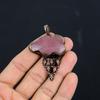 Rose Quartz Electroformed Pendant, Handmade Gemstone Pendant Jewelry, Gifts For Wife Brand New Pendant