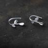 Small Fresh And Simple Leaf Ear Clips For Girls, Mori Series Without Ear Piercings, Ear Bone Clips, Leaf Stud Earrings, Fashionable Earrings.