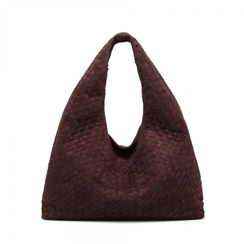Borsa Tote Tessuta in Camoscio da Donna Grande Morbida in Pelle a Spalla Con Magnete per Pendolarismo Quotidiano Uso Casual