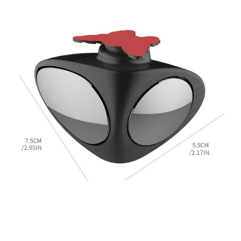 1 Stück Auto Toter Winkel Spiegel 360 Grad Konvex Drehbar 2 Seiten Automobil Außen Rückspiegel Parkspiegel Sicherheitszubehör