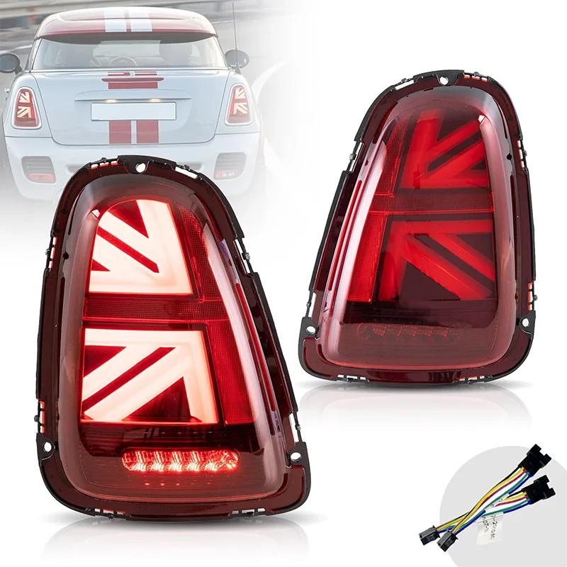 

2PCS Full LED Tail Lights For BMW Mini Cooper R56 R57 R58 R59 LCI 2007‑2013 JCW Union Jack Style Brake Reverse Tun Signal Lamps