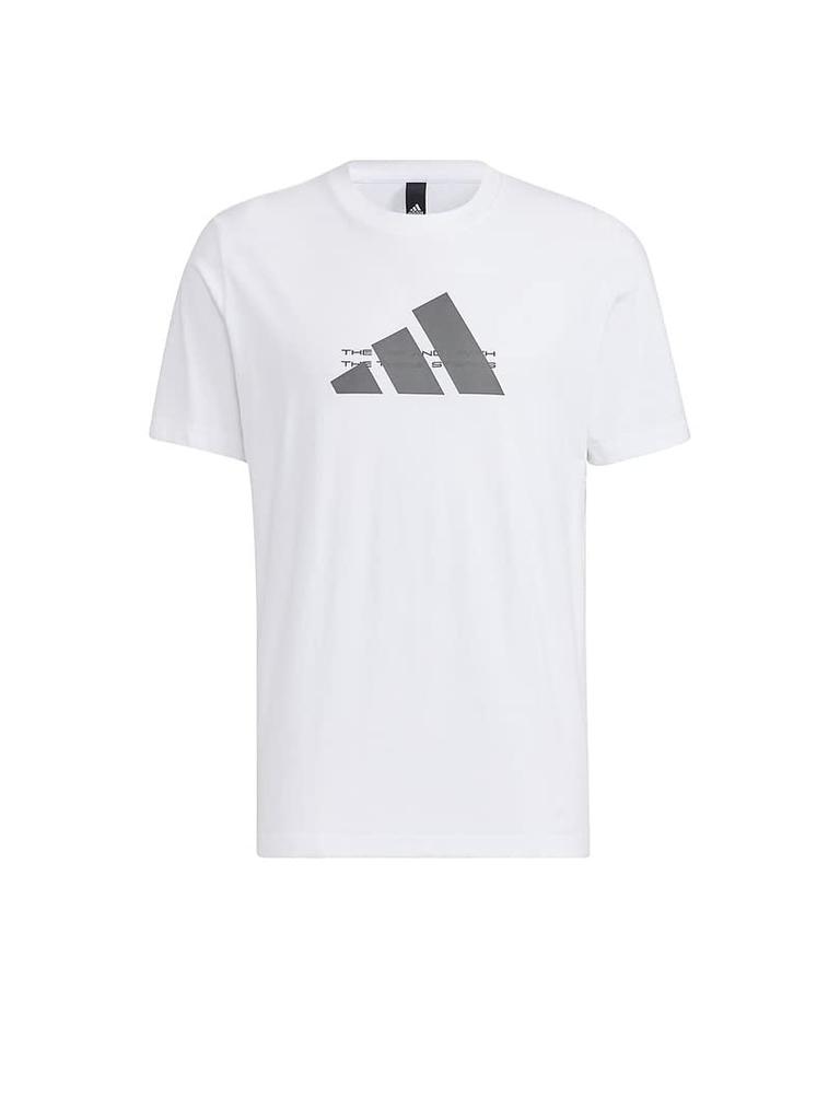 Adidas Tech Badge of Sport Short Sleeve White Size T-Shirt, LOO46, Men's, (HE9939), J/M