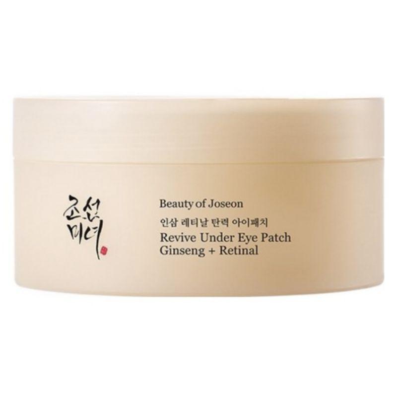 Beauty of Joseon Revive Under Eye Patch Ginseng + Retinal 60 Patches | Firming & Brightening Hydrogel Eye Patches 1pcs
