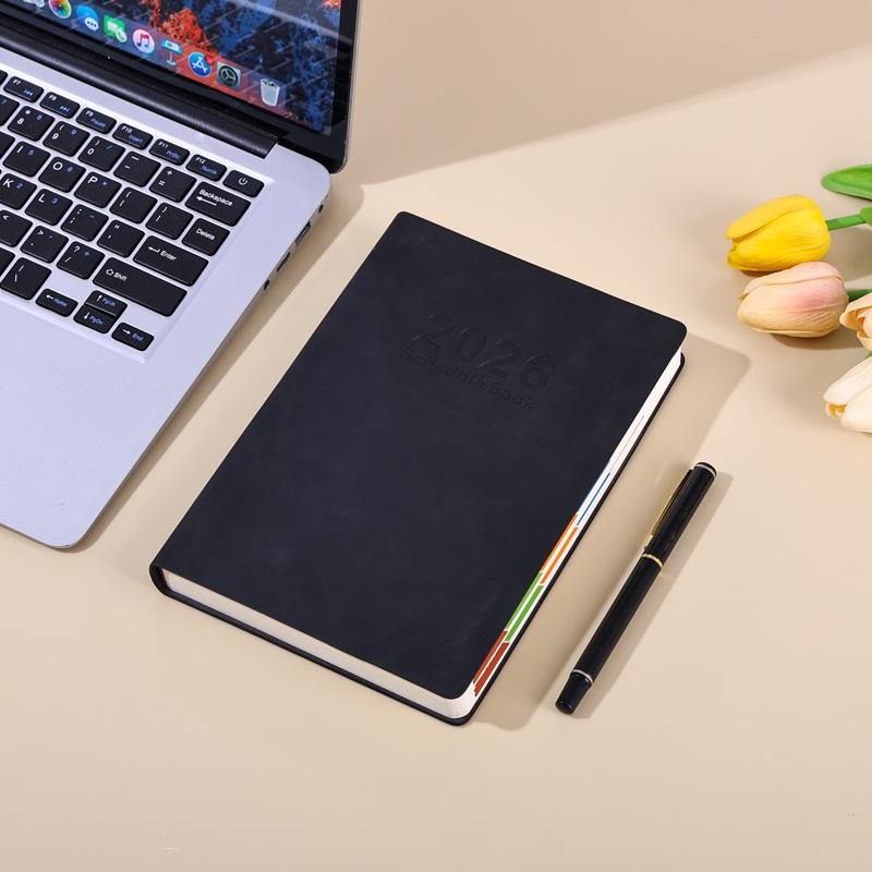 2026 English Daily Planner: Portable Schedule & Business Efficiency Notebook A5
