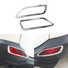 For Toyota RAV4 RAV 4 2013 2014 2015 Chrome Front Rear Foglight Fog Light Lamp Cover Trim Frame Sticker Exterior Accessories