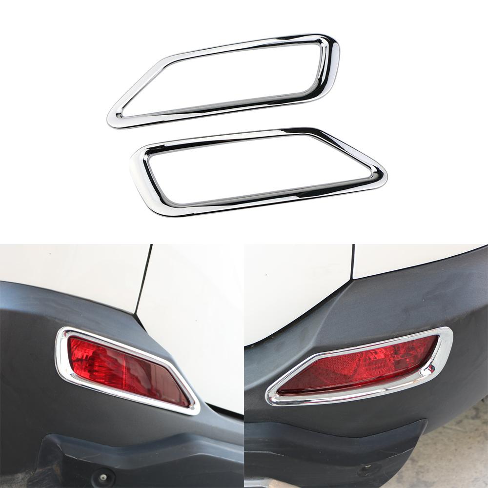 For Toyota RAV4 RAV 4 2013 2014 2015 Chrome Front Rear Foglight Fog Light Lamp Cover Trim Frame Sticker Exterior Accessories