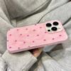 Proste Jednokolorowe Etui na Telefon w Kropki Dla iPhone 17 Air 16 15 14 13 12 11 Pro Max Plus Pokrowiec Antyupadkowy