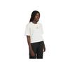 Timberland Solid Color Outdoor Casual Sports Crew Neck Pullover Short Sleeve Drop Shoulder T-Shirt Women Tops White A5RZX-CM9