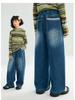 Jean large doublé polaire pour fille Tao Town: Pantalon ample à jambes droites tendance pour l'automne/hiver