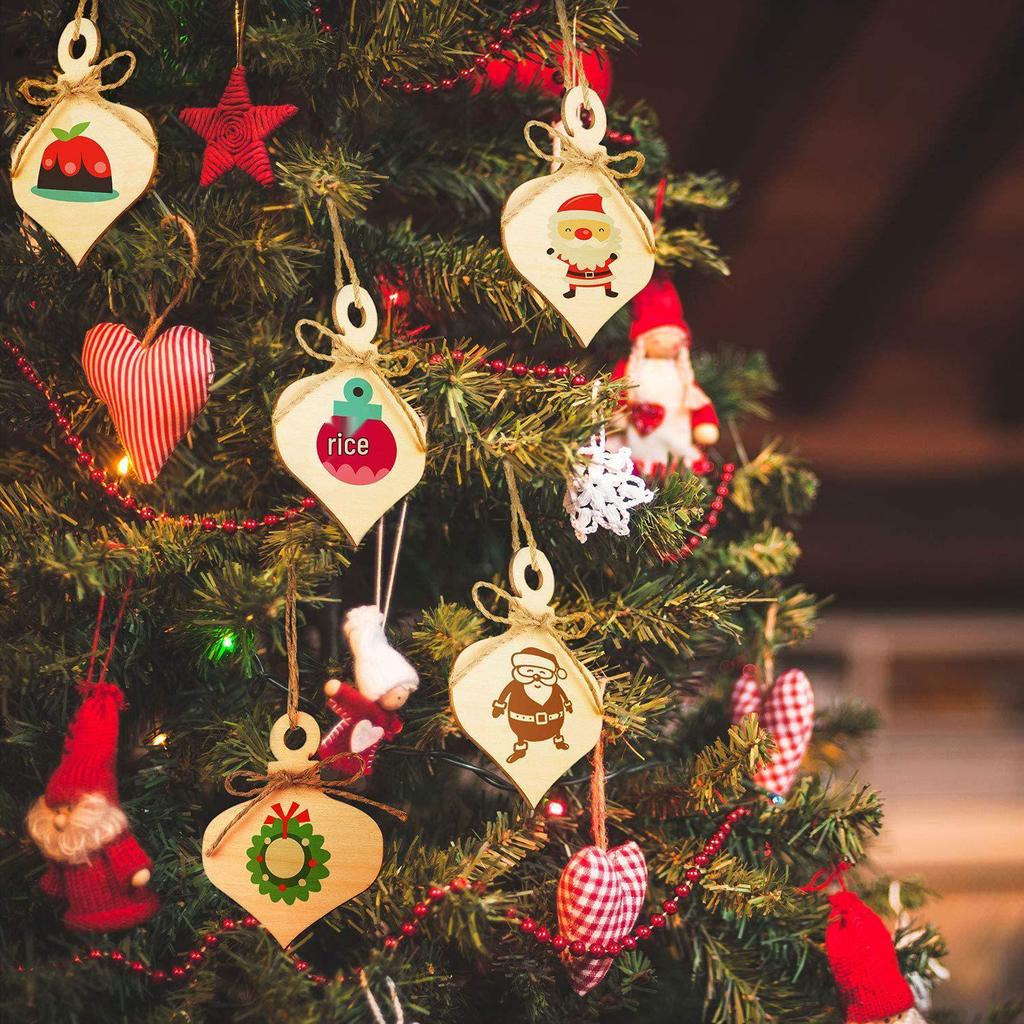 DIY Wooden Christmas Ornaments with Rope for Family Holiday Crafts