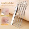 5/7/8 Stück Ultrafeine Zellen Pickel Mitesser Klemme Pinzette Schönheit Gesicht Gesundheit Salon Spezial Mitesserentferner Akne Nadel Werkzeug