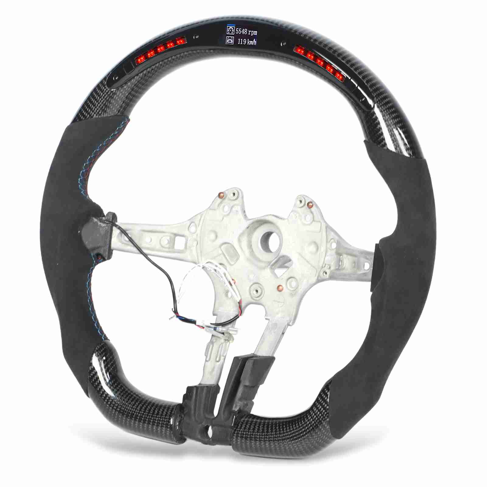 

Углеродное волокно светодиодный дисплей переключения передач фары рулевого колеса для F20 F22 F30 F32 F15 F16 M Sport M2 M3 M4