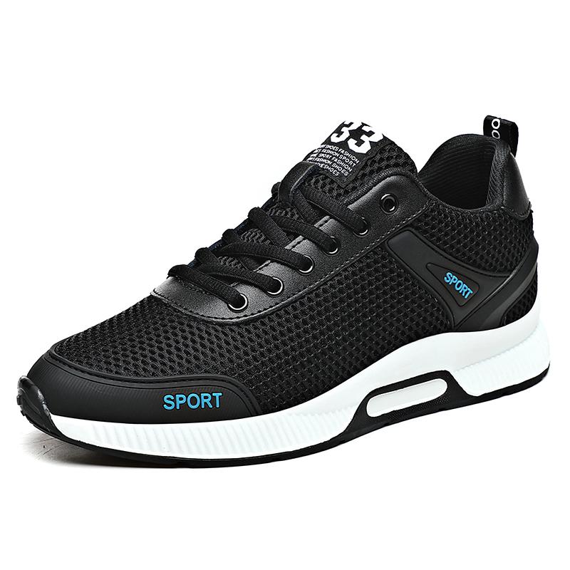 Shoes Men Sneakers Relax Breathable Soft Mesh Men Casual Shoes Invisible Height Increase Shoes Taller Sports Running Couple Comf