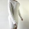 Women's Long Pullover Sweater Dress Long-sleeved Slim Clothes