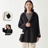 Women's 2026 Winter Mutton Wool Hooded Mid-length Coat