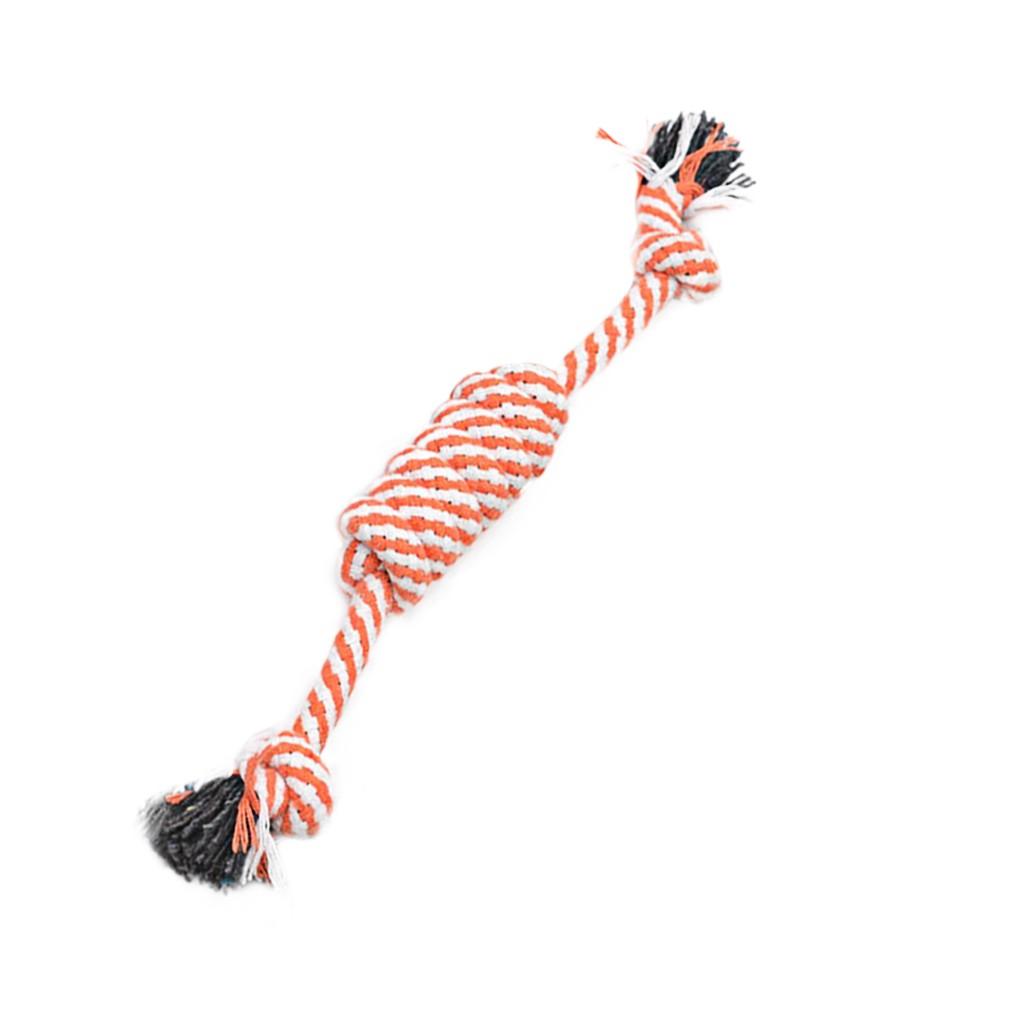 Puppy Dog Pet Toy Cotton Braid Geometry Shape Rope Chew Knot New