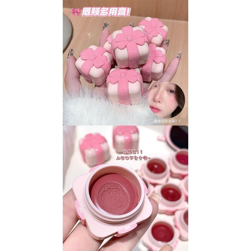 Gege Bear Velvet Matte Lip Cheek Multi Use Balm Korean Style Student Makeup