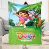 Dora Explorer Blanket Comfortable Suitable for Office Chair Seaside Bed for All Seasons Modern Suitable for Gifting Relatives and Friends