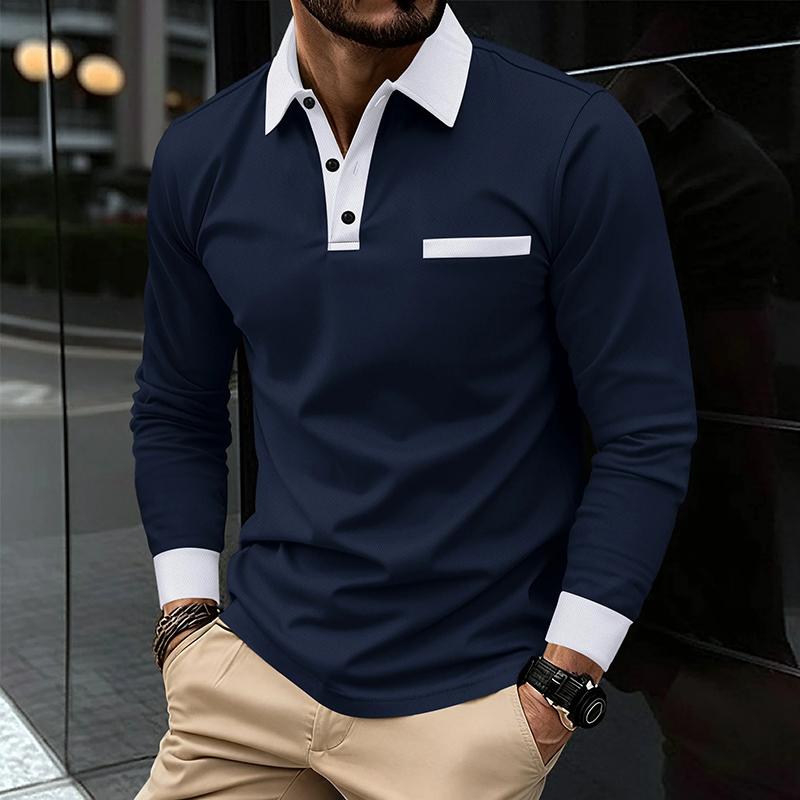 

Men s Lightweight Shirts Long Sleeve Henley Cotton Linen Shirts for Male Beach Hawaiian V-neck Top Breathable Polo Shirts Top M темно-синього кольору
