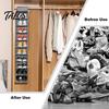 Foldable Cap Display Rack Baseball Storage Bag Organizer Large Capacity Hat with Holder 10 Compartments Easy to Assemble Stand