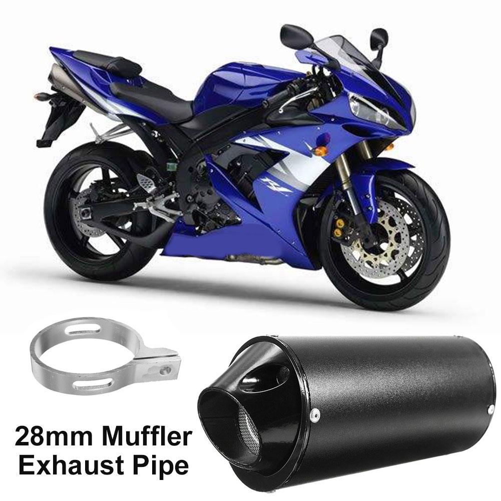 Buy 28mm Motorcycle Muffler Exhaust Noise Reducer Silencer Aluminum