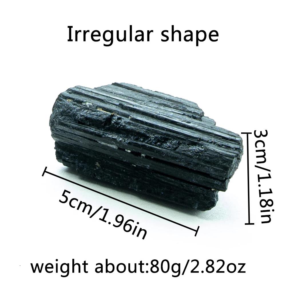 Natural Black Tourmaline Raw Ore Stone Irregular Shape Tourmaline Mineral Specimen Healing Stone Crystal Rocks Collection Gift