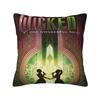 2025 New Wicked Elphaba & Glinda Tonal Pillow Cover Retro Trendy Pillow Case For Sofa Home Decoration Cushion Pillowcases