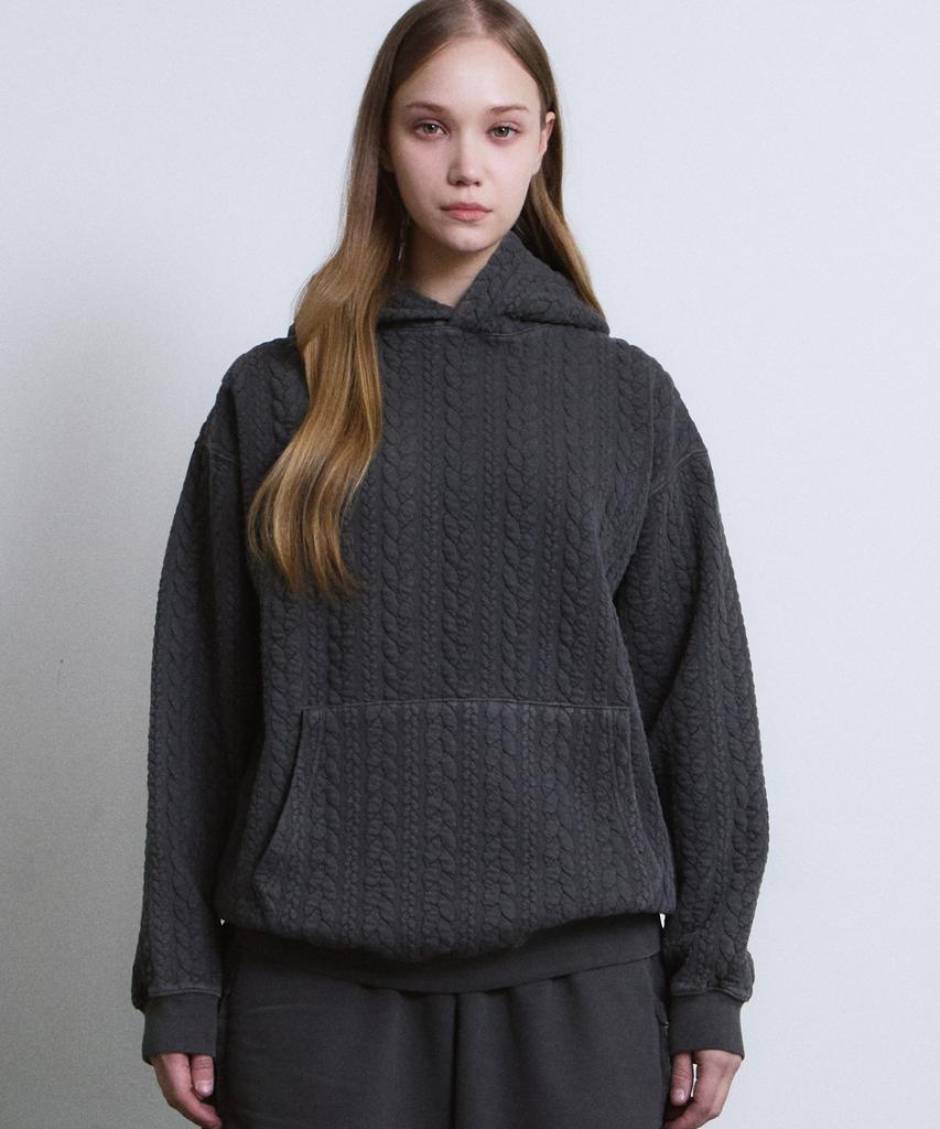 ADERNM Granma Cable Sweatshirts (Charcoal)