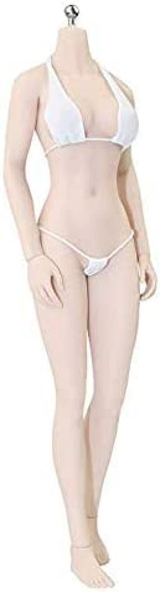 

TBLeague Масштаб 1/6 Азиатское Стройное Тело Женское Ультра-Гибкое Бесшовное, Светлая Кожа (Белая кожа), Обхват груди M (ПЛМБ2018-С24А)