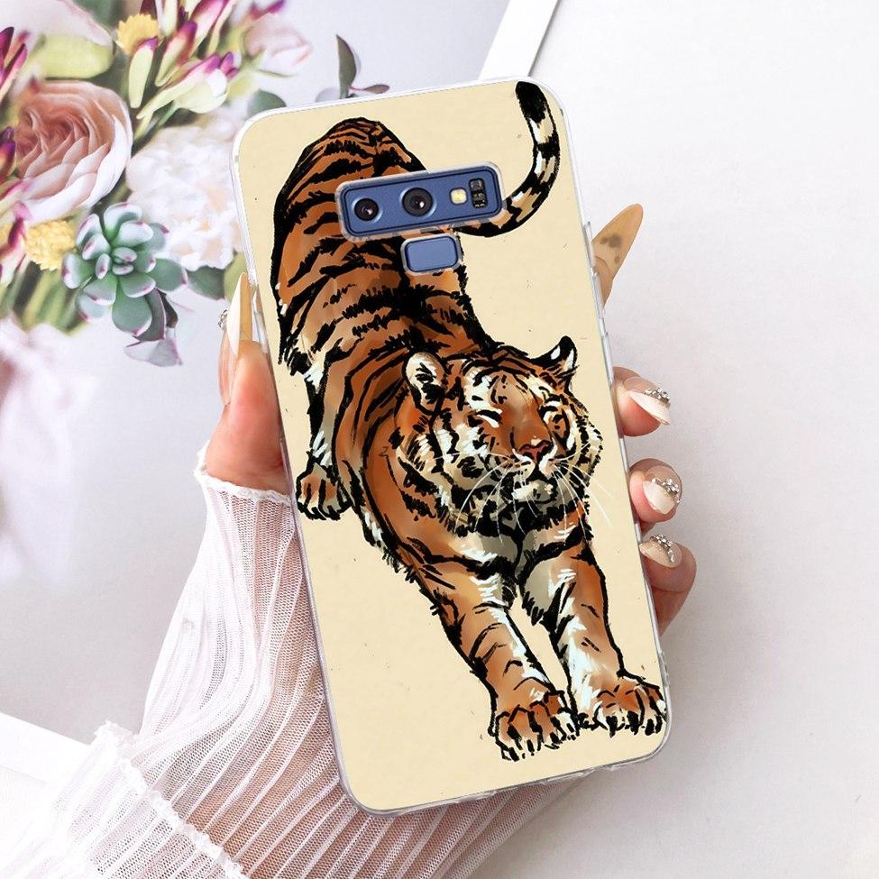 Transparent Cover For Samsung Note9 Case Cute Fashion Butterfly Funny Painted Casing For Samsung Galaxy Note9 SM-N960F SM-N9600