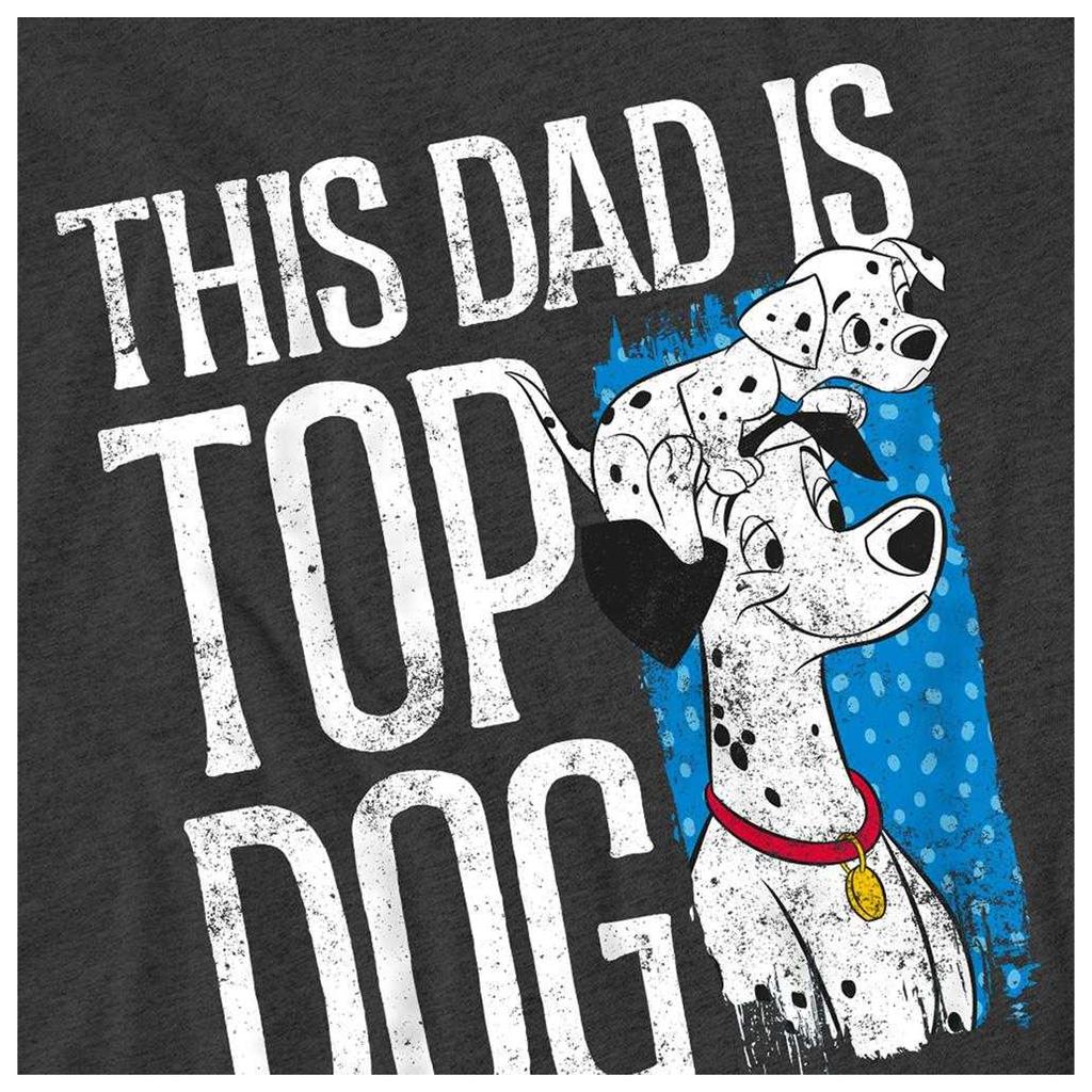 101 Dalmatians Unisex Adult This Dad Is Top Dog T-Shirt