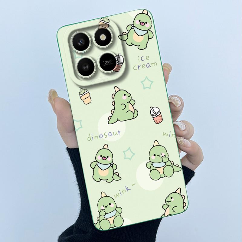 Case For Honor X7d Cute Panda Sweet Girls Cats Liquid Silicone Soft Back Cover For Honor 400 Smart 5G Bumper Protective Casing