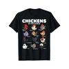 Chickens Kawaii Chickens of the World Cute Farmer Chicken T-Shirt