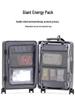 Drop-Resistant 24" Front-Opening Suitcase Set with Lock (20" Carry-On Included)