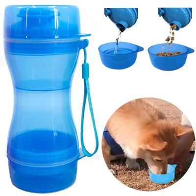Distributeur portable d'eau et de nourriture pour voyage pour chien