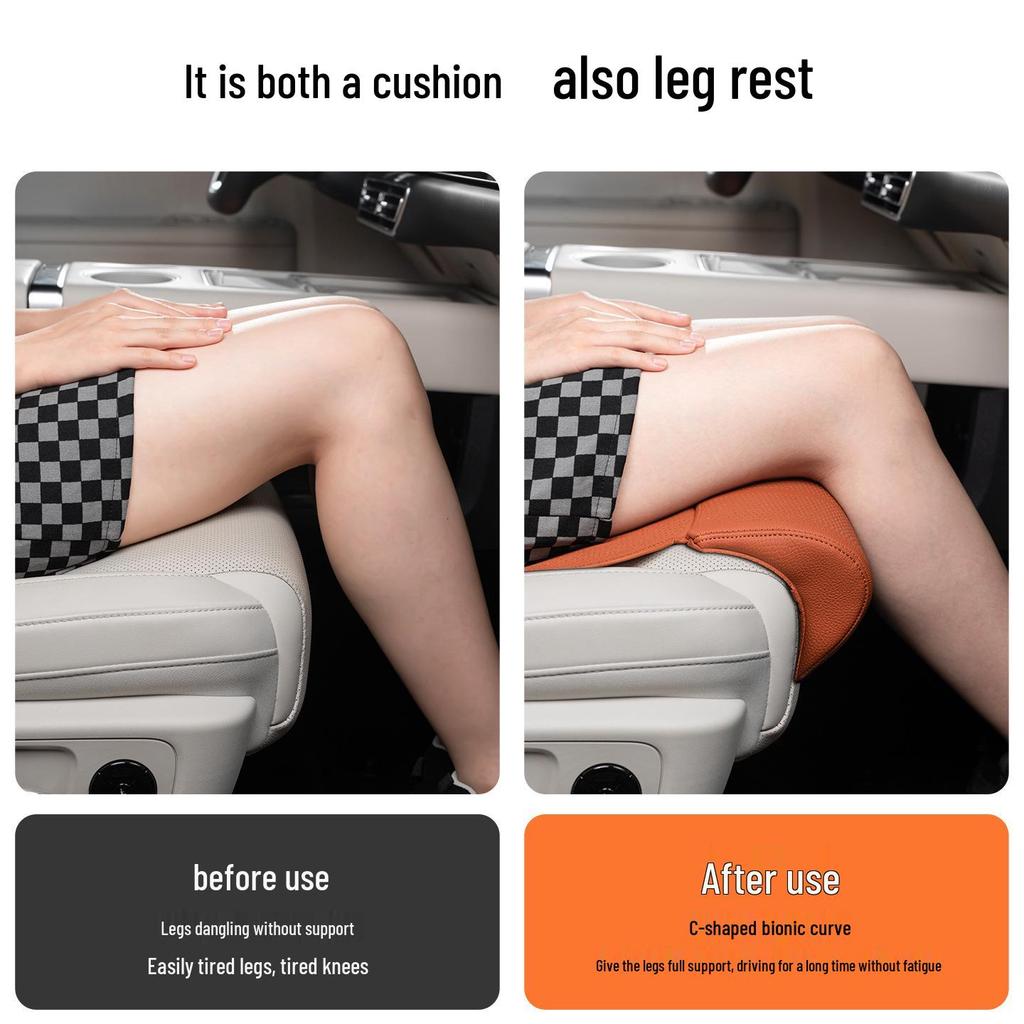 GM Perforated Cushion with Integrated Leg Rest for Car Interior Comfort