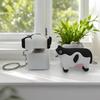 Creative Cow Button Fidget Toy Keychain with LED & Sound Anti Anxiety Stress Reliever for Home Office Travel Use
